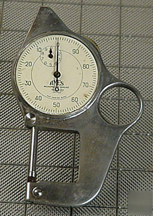 Ames thumb operated dial micrometer guage .001