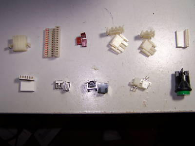 Lot of molex, panduit, amp, astron connectors all nos