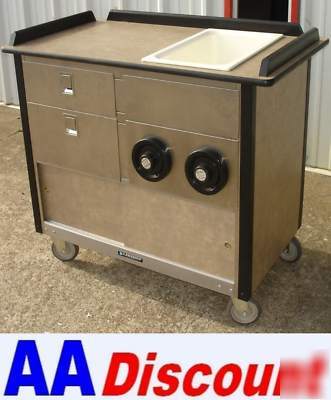 Used lakeside mobile drink / snack serving cart cabinet