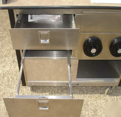 Used lakeside mobile drink / snack serving cart cabinet