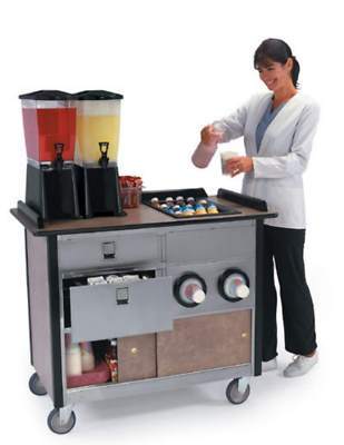 Used lakeside mobile drink / snack serving cart cabinet