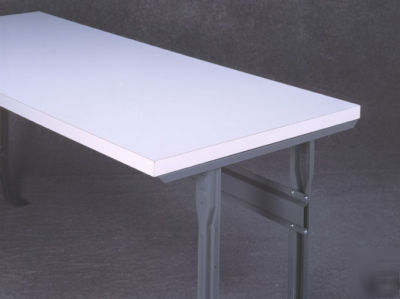 Wise workbench adj leg plas laminate top 72