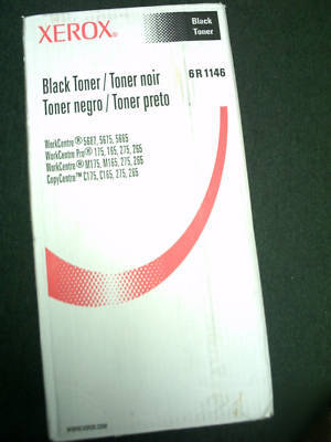 Xerox 6R1146 2 toner bottles, 1 waste bottle fac. seal 