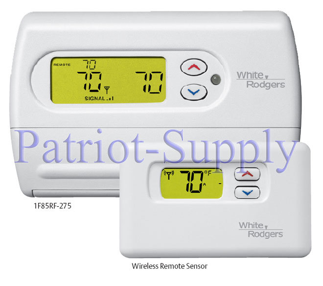 White-rodgers 1F85RF-275 wireless thermostat/sensor kit