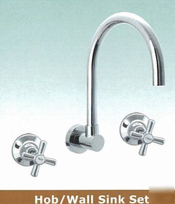 Classica spa,laundry wall sink tapset - swiveling spout