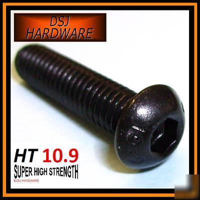 M5 x 30 high tensile socket button allen bolt 10 pack