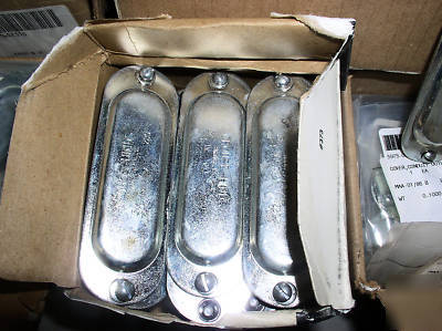 New huge lot crouse hinds 280 Â¾â€ conduit unilet cover 