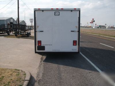 7X16 7 x 16 enclosed atv utility cargo trailer v-nose 