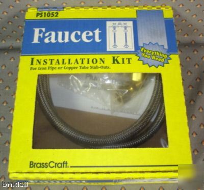 Faucet installation install kit valve feed line tape 