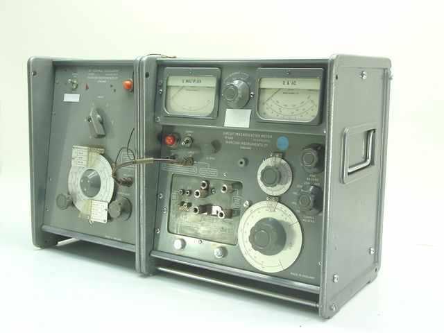Marconi TF1247 q-meter w. 20 mhz to 300 mhz oscillator