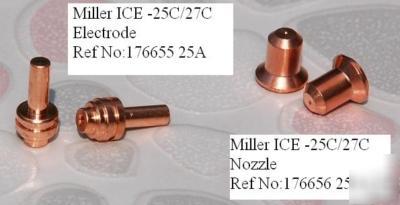 Miller ice nozzle 176656 25A plasma cutting consumables