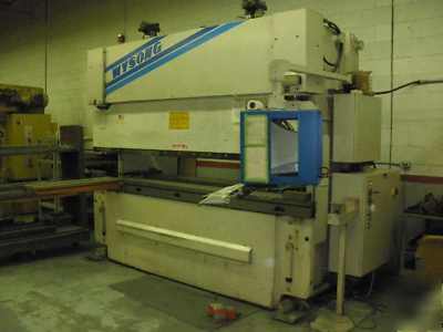 Wysong 140 ton x 10' hydraulic press brake 6-axis bg 