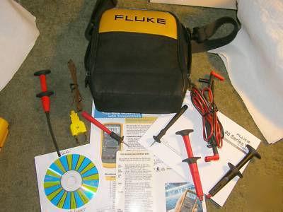 Fluke 87 v 87V trms digital multimeter meter lota extra