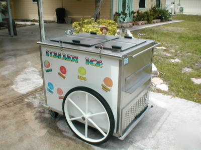 Like new italian ice concession cart - - used 3 times 