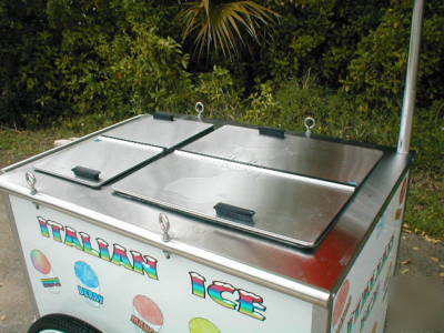 Like new italian ice concession cart - - used 3 times 
