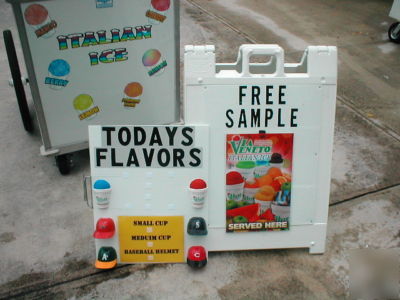 Like new italian ice concession cart - - used 3 times 