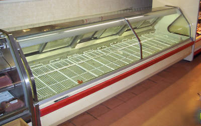 12' euro deli meat display case remote refrigeration 