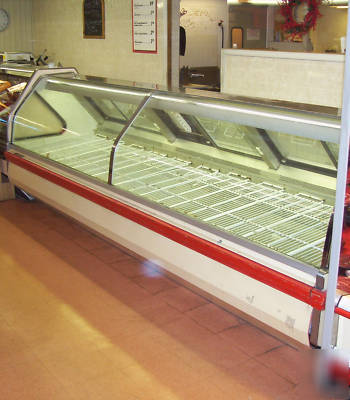 12' euro deli meat display case remote refrigeration 