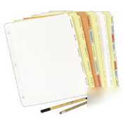 Avery-dennison plain non-laminated tab dividers |1
