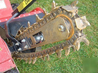 Barreto 1324-D4 4WD walk behind trencher backhoe 291HR