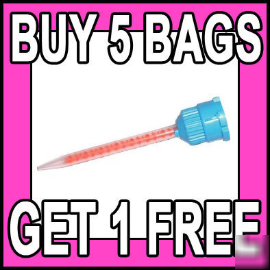 Dental crown & bridge mixing tip blue orange 50/bag