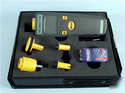 Electronic hand held contact/non-contact tachometer