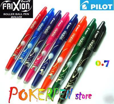 Free ship 8 colours pilot frixion 0.7 roller ball pen