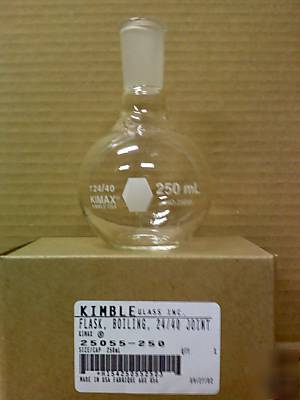 Kimble 25055-250 24/40 flat boiling flask 250 ml 250ML