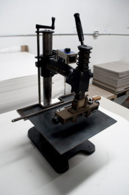 Kwikprint model 86 hot / foil / emboss stamping machine