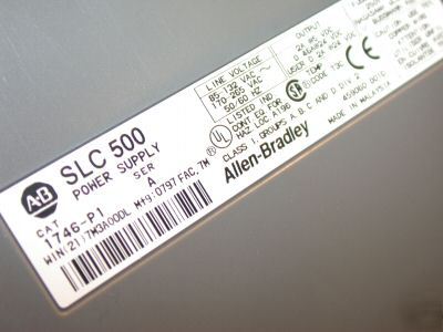 Loaded allen bradley 10 slot slc 5/02 plc system