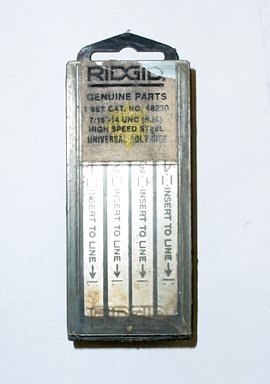 New ridgid bolt dies die universal set threader 7/16