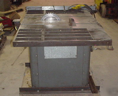 Walker turner tilting arbor table saw 5 hp 3 phase