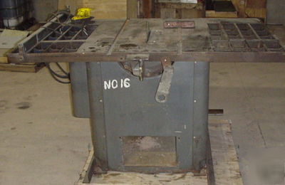 Walker turner tilting arbor table saw 5 hp 3 phase