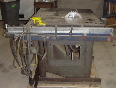 Walker turner tilting arbor table saw 5 hp 3 phase
