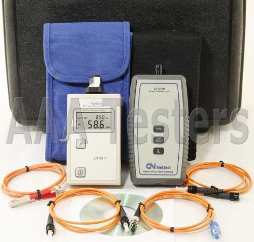 Noyes opm 1-2C & gn nettest lp-5150 mm fiber test kit