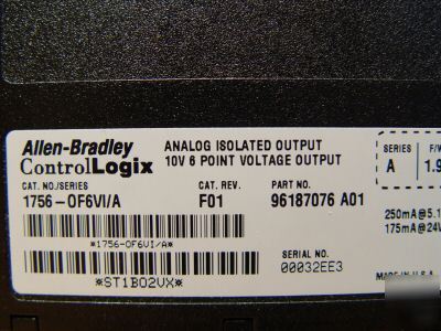 Allen-bradley 1756-OF6VI OF6VI analog module 