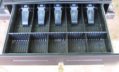 Apg electric cash drawer jb-371 w perripheral organizer