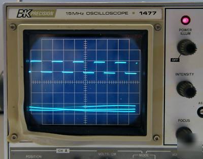 B&k model 1477 15 mhz dual channel oscilloscope 