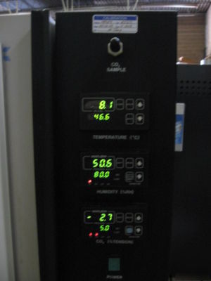 Hotpack 3103D dry wall CO2 humidity incubator: tested