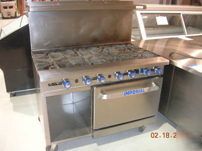 Imperial stove with convection oven stainless gas nice