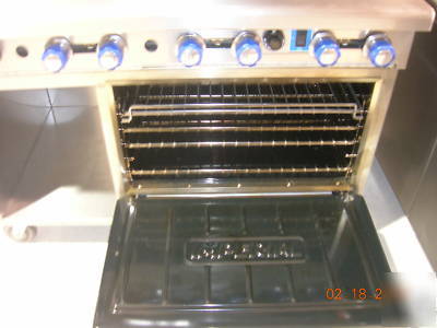 Imperial stove with convection oven stainless gas nice