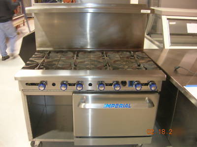Imperial stove with convection oven stainless gas nice