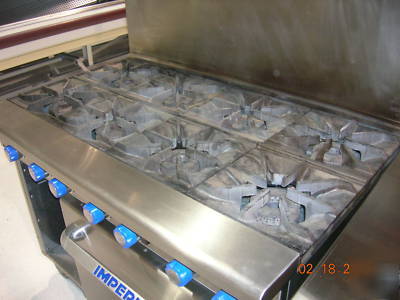 Imperial stove with convection oven stainless gas nice