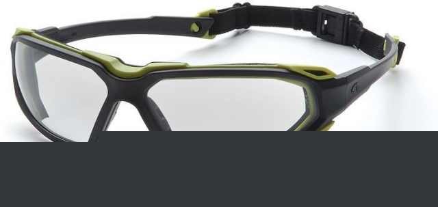 Pyramex highlander safety glasses - clear anti-fog lens