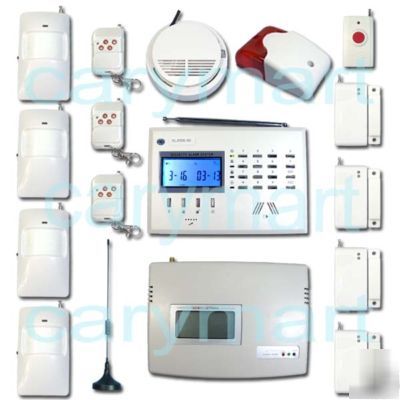 Wireless autodial home burglar phone/gsm lcd alarm 50C