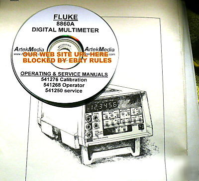 Fluke 8860A ops, calibration & service 3 vol complete