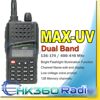 Max-uv -uh 136-174 & 400-480MHZ fmradio( fit vx-8DR )