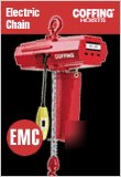 New coffing 500 pound (1/4 ton) electric chain hoist 