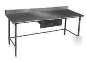 New deluxe stainless top work table - 24'' x 60''