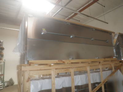 4X10 commercial hood ul type 1 package with motors 